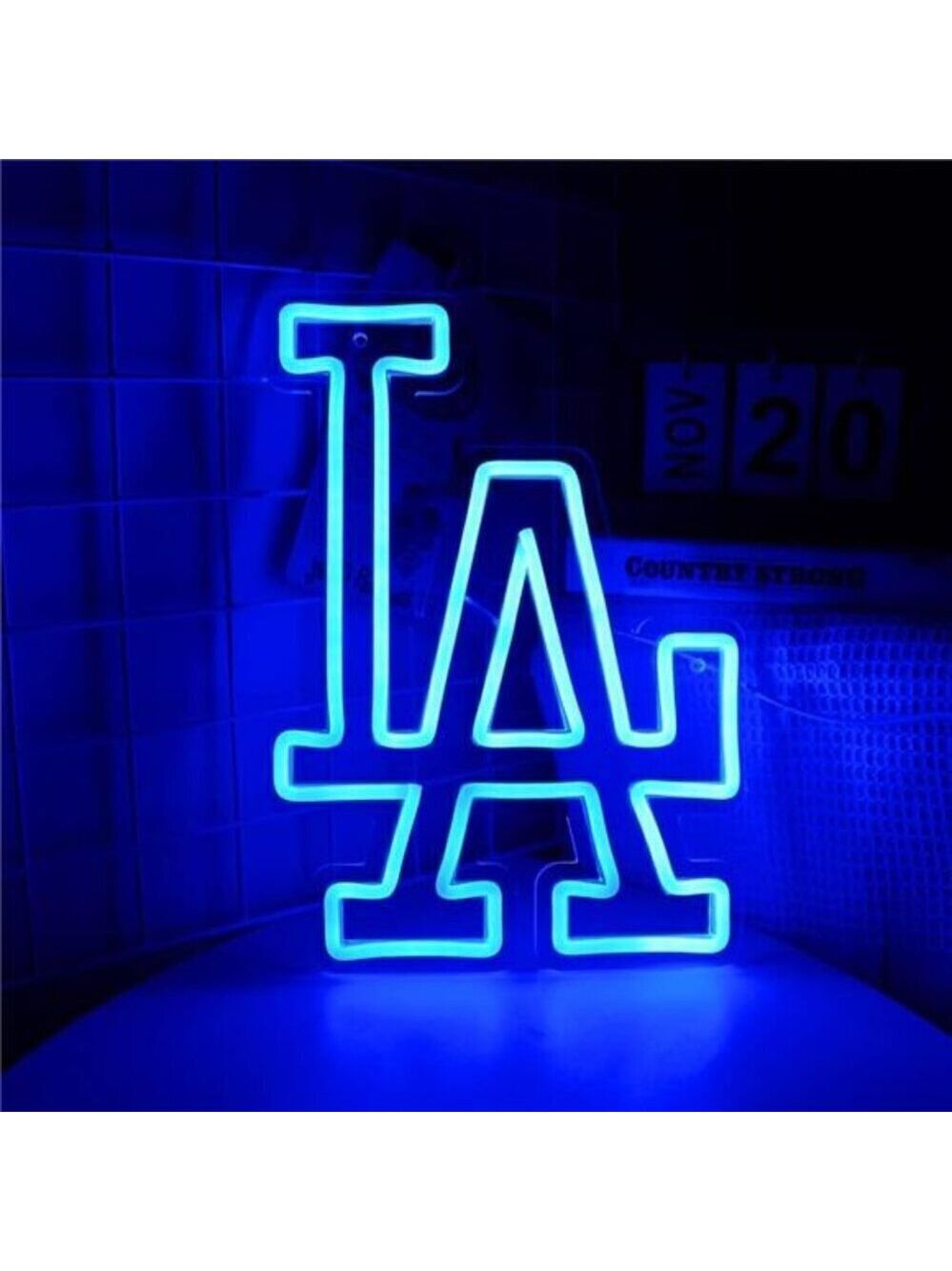 Los Angeles Dodgers LA Neon Sign Garage Man Cave Decor Gifts Dodge Baseball NEW